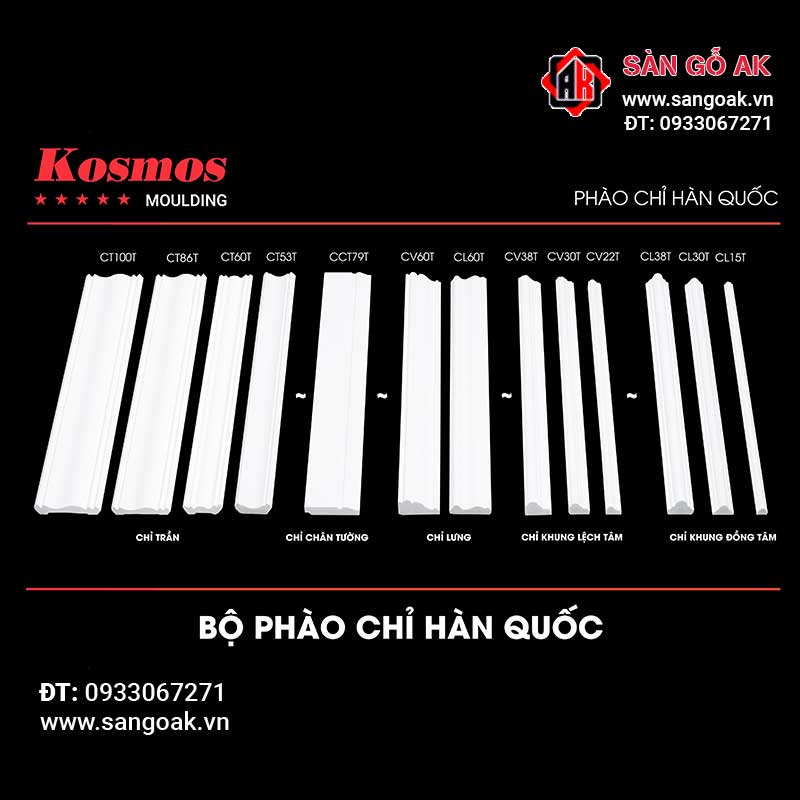 Phào chỉ trần Kosmos CT100T